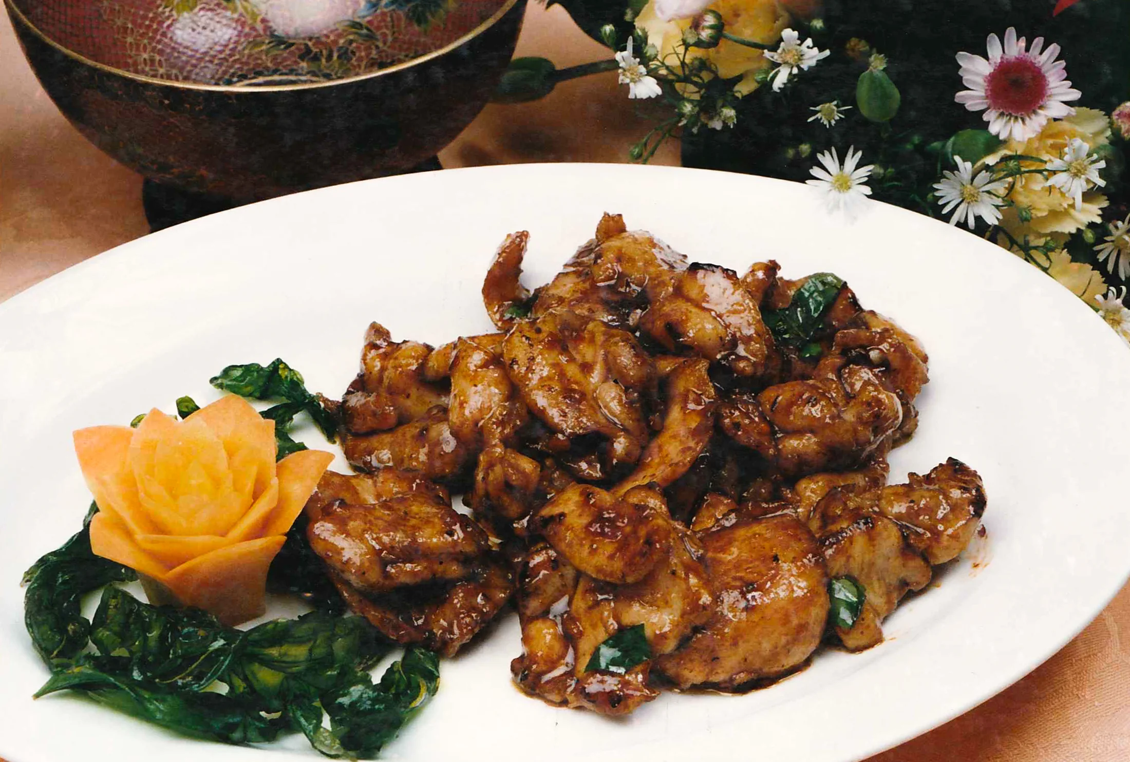 Poulet sauté à la sauce du chef